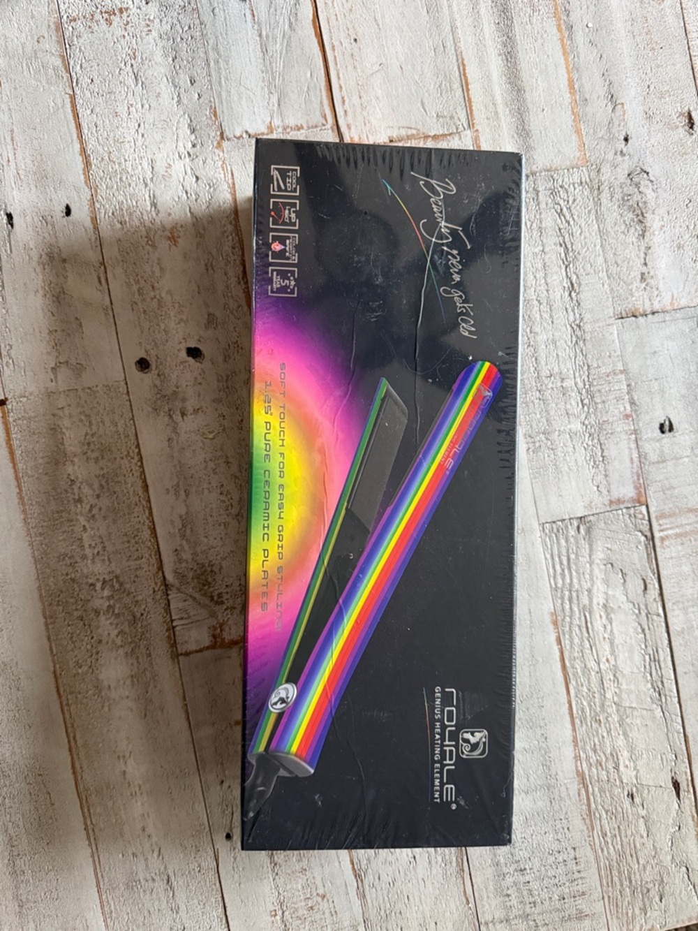 ROYALE Rainbow Ceramic Flat Iron professional series